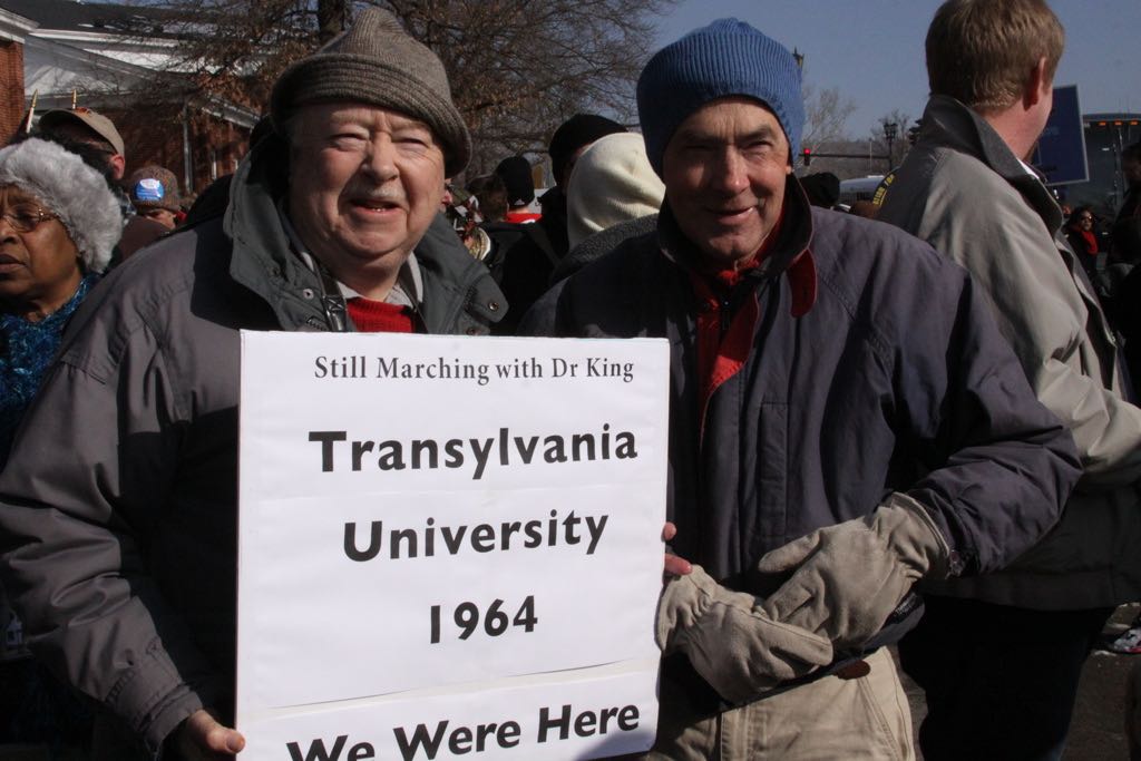 Bill & Joe McGill at the 50th Anniversary March on Frankfort, Kentucky